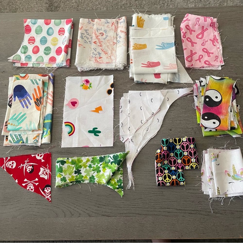 Mixed Prints Scrap Fabric Bundle